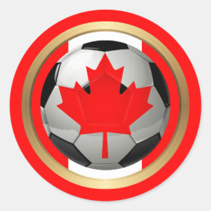 Sticker Rond Bal canadien de soccer