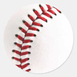 Sticker Rond Bal de baseball original