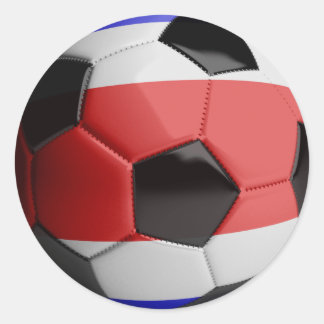 Sticker Rond Bal de football du Costa Rica