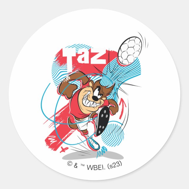 Sticker Rond Bal de soccer TAZ™ (Devant)