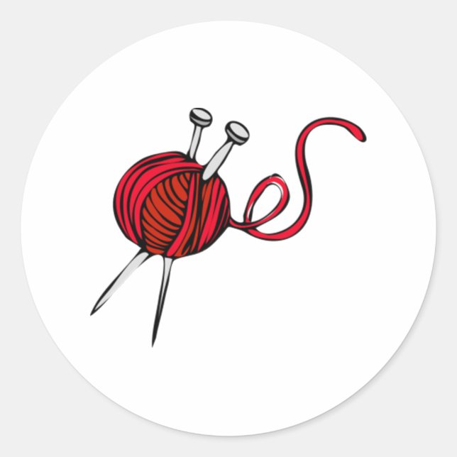 Sticker Rond Bal rouge de Fer (Devant)