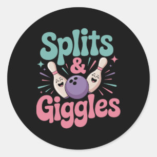 Sticker Rond Balais Et Giggles Femmes Ou Filles Bowling