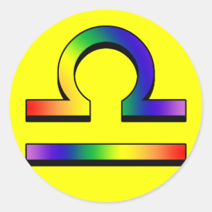 Sticker Rond Balance de GLBT