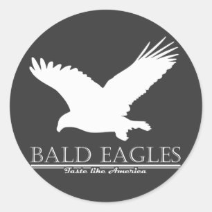 Sticker Rond Bald Eagles Goût Comme L'Amérique