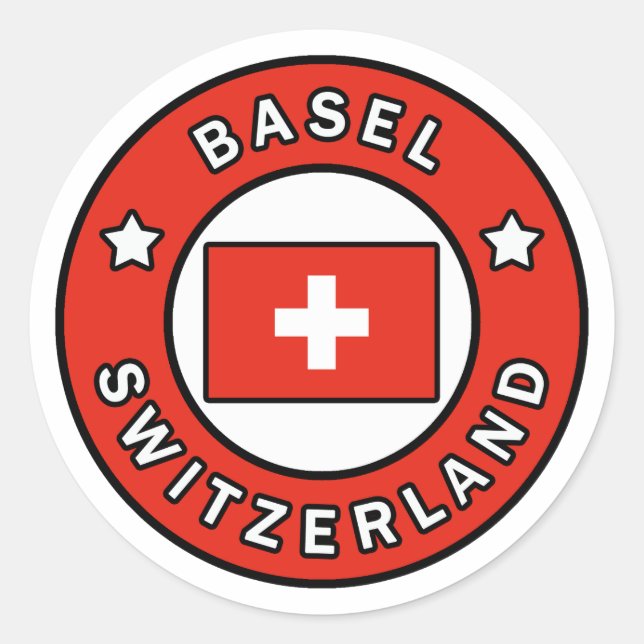 Sticker Rond Bâle Suisse (Devant)