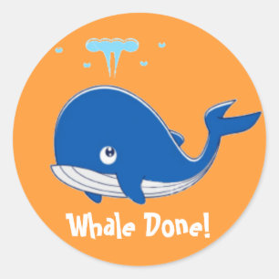 Sticker Rond Baleine !