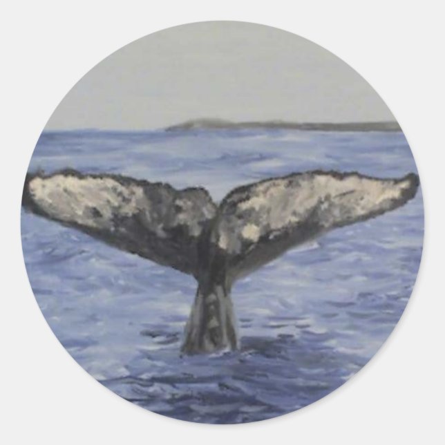 Sticker Rond Baleine (Devant)