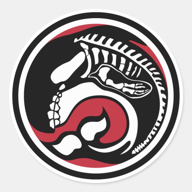 Sticker Rond baleine (Devant)