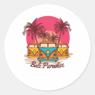 Sticker Rond Bali Paradise