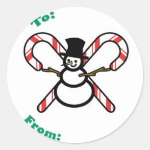 Sticker Rond Balise cadeau