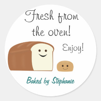 Sticker Rond Balise cadeau de pain frais