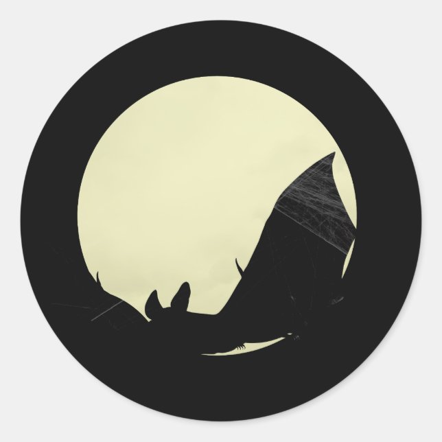 Sticker Rond Balise cadeau Halloween (Devant)