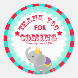 Sticker Rond Balise Circus Merci
