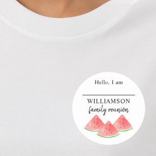 Sticker Rond Balise Nom de réunion de famille