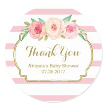 Balises roses Baby shower Floral rose Favoriser le