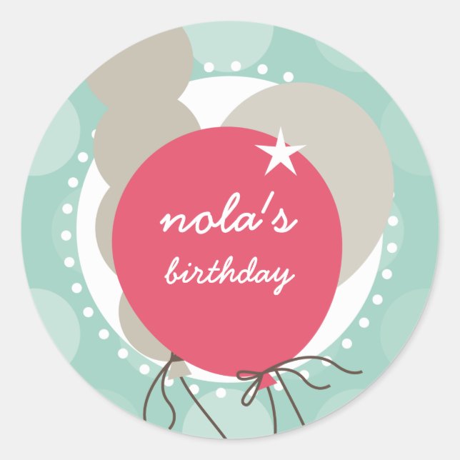 Sticker Rond BALISTES :: ballons 4 (Devant)