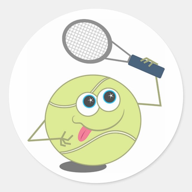 Sticker Rond Ball de tennis (Devant)