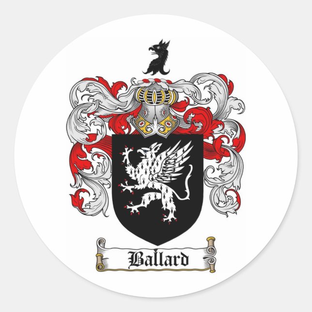 STICKER ROND BALLARD FAMILLE CREST - BALLARD BALLARD (Devant)