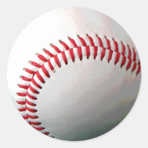 Sticker Rond Balle de baseball