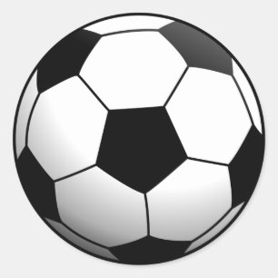 Sticker Rond Balle de football