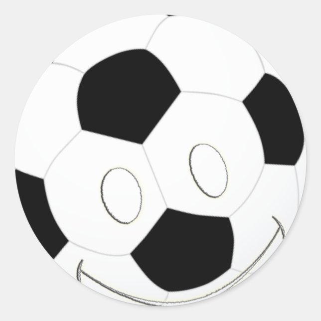 STICKER ROND BALLE DE FOOTBALL (Devant)