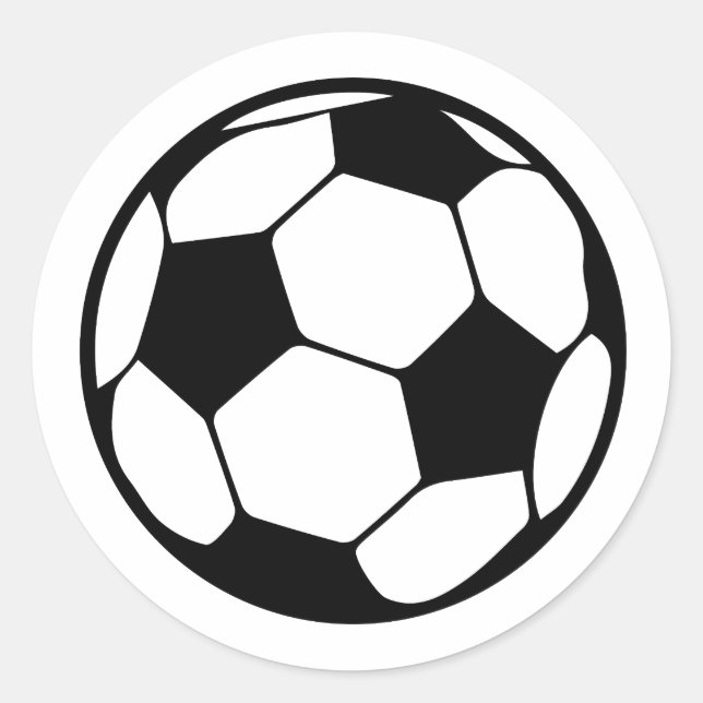 Sticker Rond Balle de football (Devant)