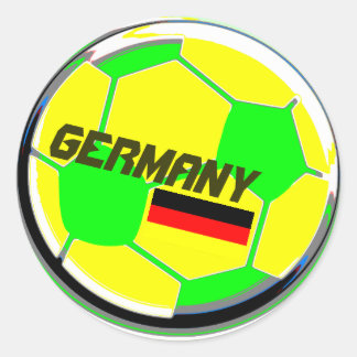 Sticker Rond Balle de football Allemagne