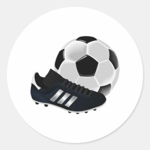Sticker Rond Balle de football et nettoyage