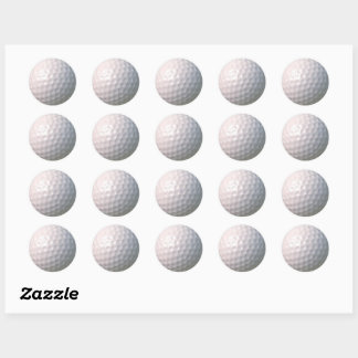 Sticker Rond Balle de golf avec alvéoles