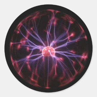 Sticker Rond Balle de plasma