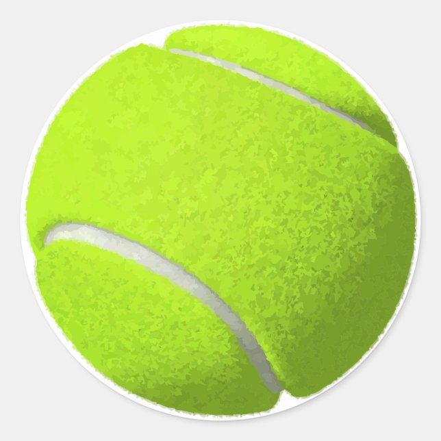 Sticker Rond balle de tennis jaune (Devant)
