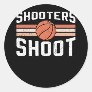 Sticker Rond Balle de tir des tireurs Conception du basket-ba