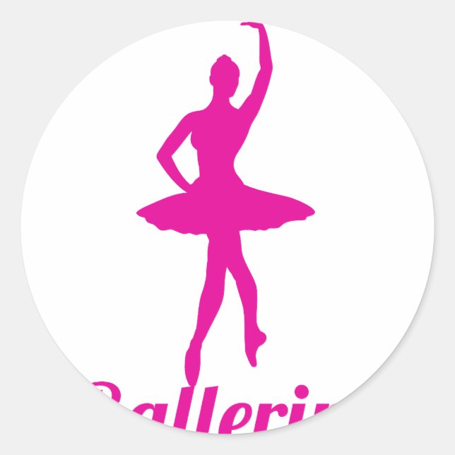 Sticker Rond Ballerina (Devant)
