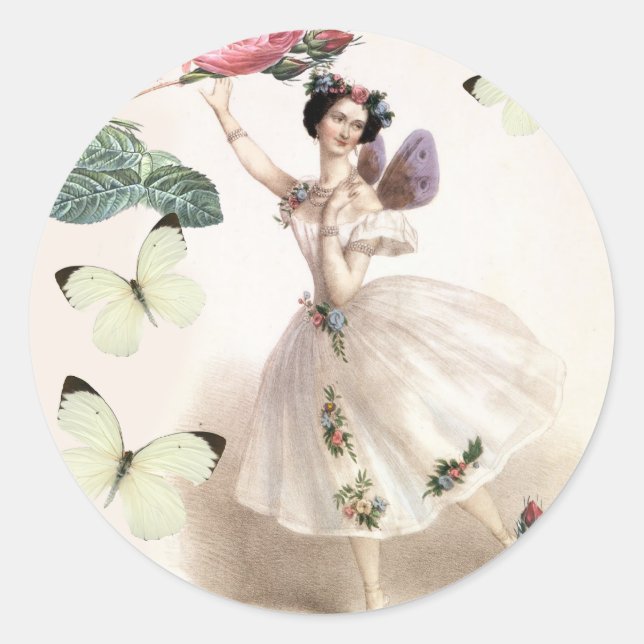 Sticker Rond Ballerina Fairy (Devant)