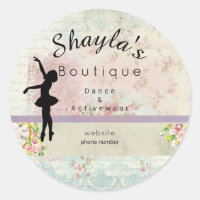 Ballerina Silhouette Élégante Entreprise Vintage