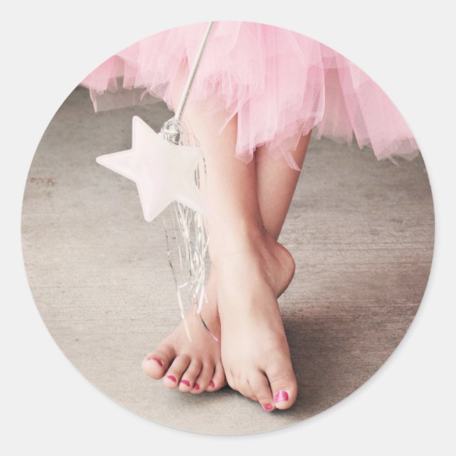Sticker Rond Ballerina Toes (Devant)