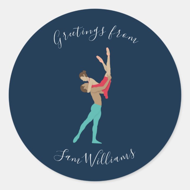 Sticker Rond Ballet (Devant)