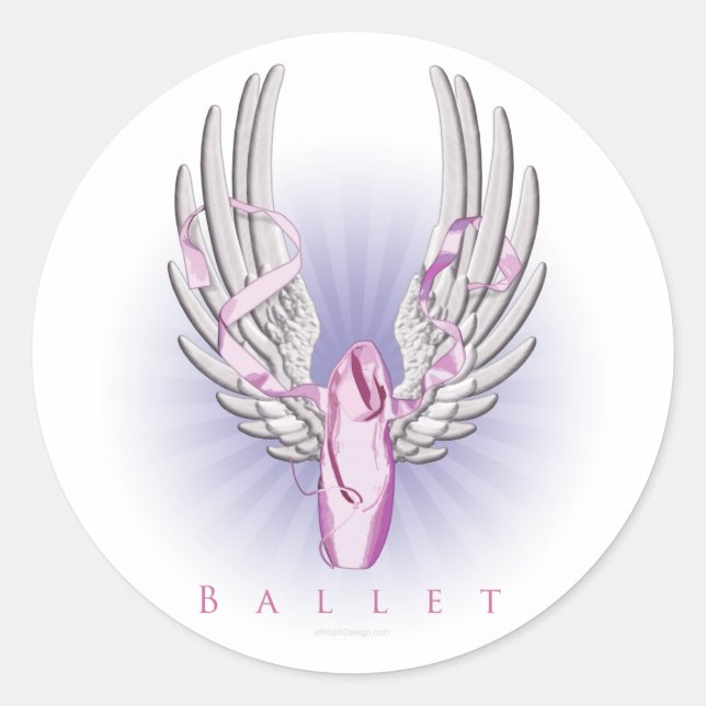 Sticker Rond Ballet ailé (Danse) (Devant)