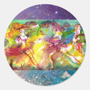 Sticker Rond BALLET CARNAVAL / Mascarade vénitienne, Danse, Mus