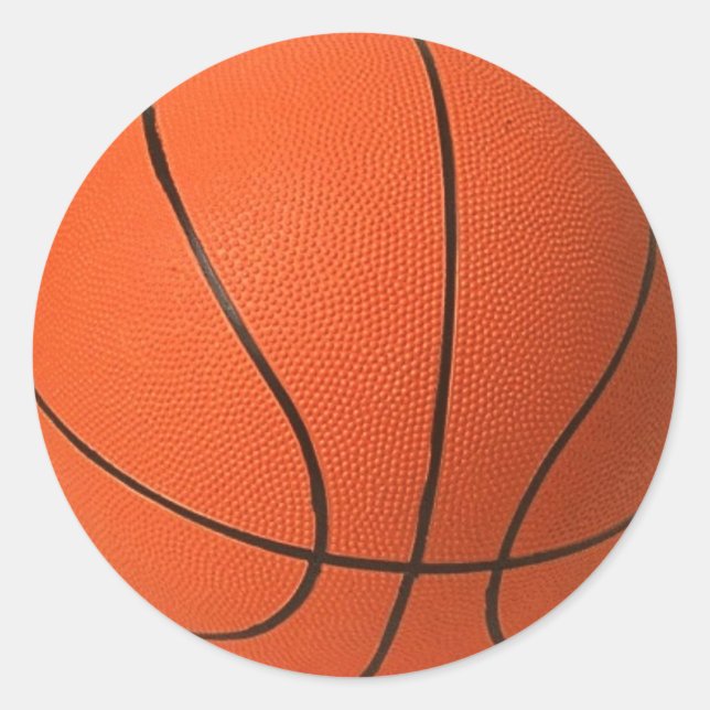 Sticker Rond Ballon de basket (Devant)