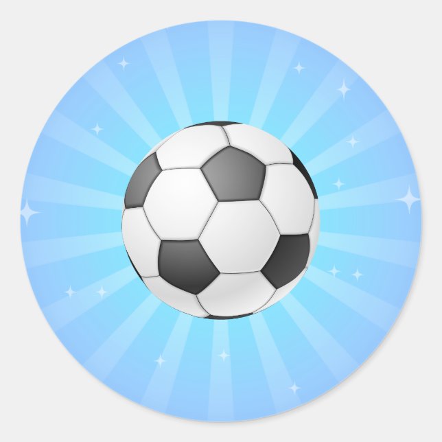 STICKER ROND BALLON DE FOOT (Devant)