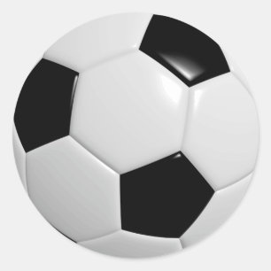 Sticker Rond Ballon de foot