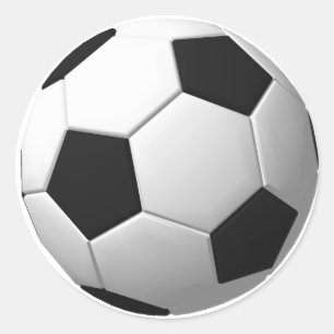 Sticker Rond Ballon de foot: