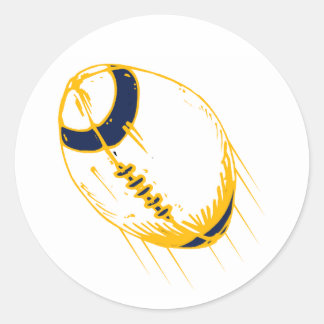 Sticker Rond Ballon de football