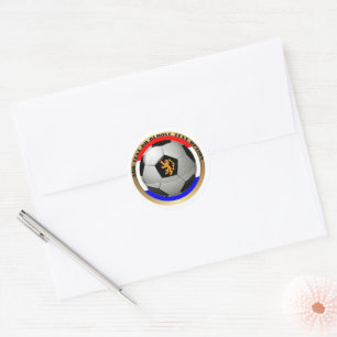 Sticker Rond Ballon de Football des Pays-Bas Sports