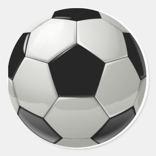 Sticker Rond Ballon de football du football