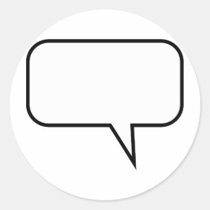 Sticker Rond Ballon de la parole
