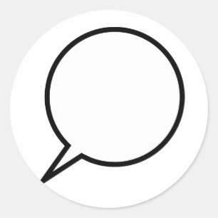 Sticker Rond Ballon de la parole