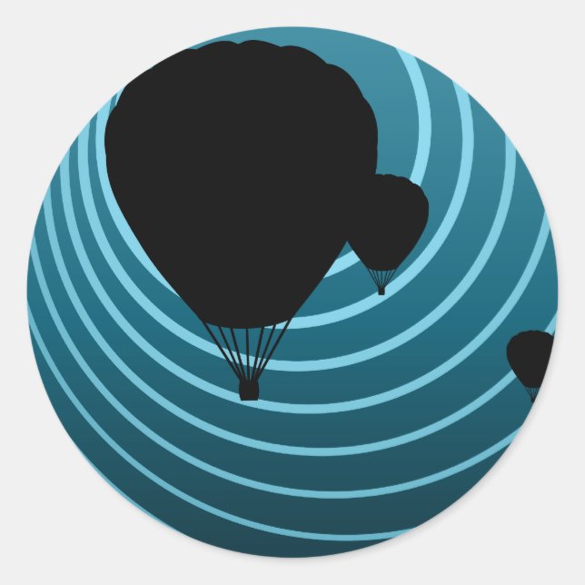 Sticker Rond ballon de lune (Devant)