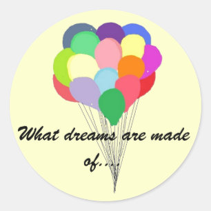 Sticker Rond Ballons dans le ciel